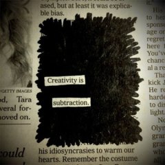 "Creativity is Subtraction" from austinkleon.com